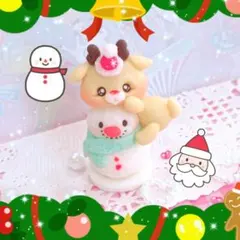 雪だるま(⁎˃艸˂⁎)〜♥トナカイ♥
