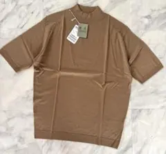 【新品未使用】JOHN SMEDLEY 半袖モックネックニット| S4700 Lのサムネイル