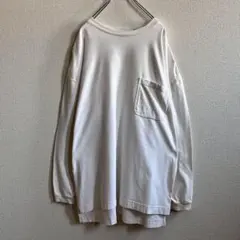 古着 90's OLD ギャップ 無地 ポケット ロンT 燻み