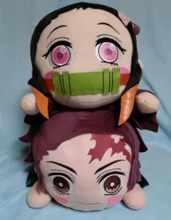 鬼滅の刃　竈門炭治郎　竈門禰豆子　メガジャンボ寝そべりぬいぐるみ