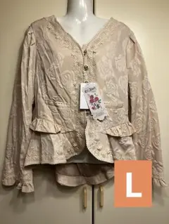 【発送前セール】 愛野えり しまむら マノンローズ ジャケット L ベージュのサムネイル
