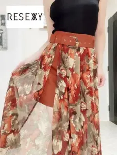 RESEXXY 花柄フレアスカート