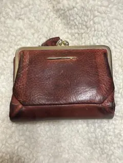 急募！ダコタ　Dakota 革　二つ折り　がま口　財布 オレンジ　ヴィンテージ