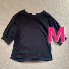 SEASON REASON 五分袖 カットソー ブラック M