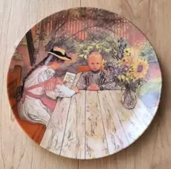 カールラーション 絵皿 スウェーデン王室御用達 ロールストランド 陶器 飾皿のサムネイル