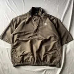 00s ナイロンジャケット グランジ Y2K 平成 ハーフジップ 刺繍 古着