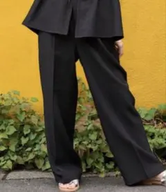 美品　FREAK'S STOREフリークスストア リネンタッチパンツ　M