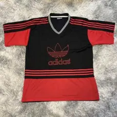 90s adidas originals ゲームシャツ ビックロゴ ミラン