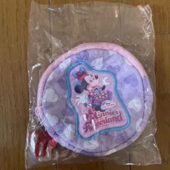 新品・匿名配送　ミニーのファンダーランド　パルパルーザ　カプセルトイ　ポーチ　紫
