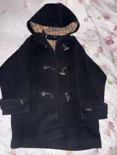 [美品][希少]Burberry ダッフルコート　ノバチェック　Lサイズ大きめ