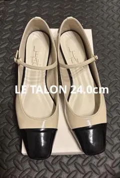 LE TALON 東原妙子コラボ 3cmポインテッドコンビ ストラップパンプス