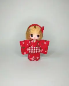 2101☆　ハンドメイド　ぷちリカちゃん　服　浴衣