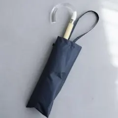 折りたたみ日傘 完全遮光100％ 晴雨兼用 クリアハンドル（内ストラップ付）