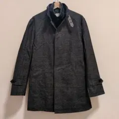 スタンドカラー コート グレー