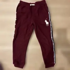 Ralph Lauren ボルドー　 裏起毛スウェットパンツ　130cm