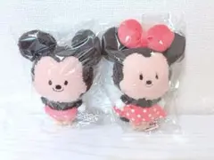 ミッキーマウス ミニーマウス ぬいぐるみキーホルダー 2体セット ディズニー