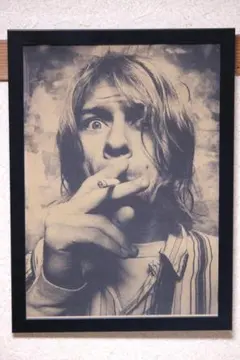 カート・コバーン　ポスター　額付き