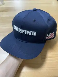 BRIEFING ネイビー フラットキャップ