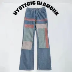 HYSTERIC GLAMOUR パッチワーク フレアデニム パンツのサムネイル