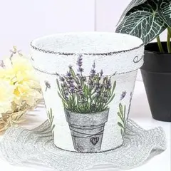 デコパージュꔛ‬ꕤティッシュケース♡インテリア雑貨♡薔薇ブルー♡ガーデン♡リメ缶 デコパージュꔛꕤティッシュケース♡インテリア雑貨♡薔薇ブルー
