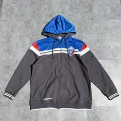 MyPhilippinesXLパーカーグレー/青/赤刺繍タグワッペン春服