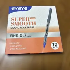 ​新品 水性ボールペン 0.7mm 黒 6本　青6本速乾 大容量 ニードルチップのサムネイル