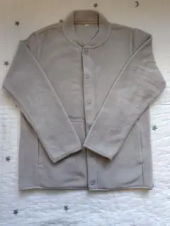 【美品】無印良品　フリースジャケット　グレー　130