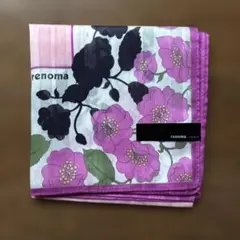【新品未使用】renoma 大判ハンカチ