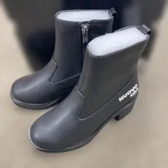 NUOVO ブラックブーツ ファスナー付き21㎝