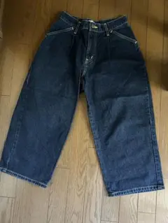 Lee ダークブルー ワイドレッグデニム