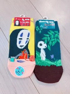 ジブリ　靴下　ソックス　カオナシ　こだま　もののけ姫　千と千尋の神隠し