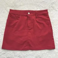 ジャックバニー インナー付きスカート　ストレッチ　レッド　赤　ゴルフ　M