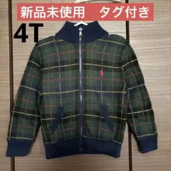 (新品未使用)　ラルフローレン　ブルゾン　ニット　チェック　4T 110㎝