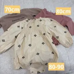 ベビー服 ロンパース トップス 3点セット まとめ売り