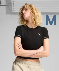 新品未開封✨ PUMA プーマ デア トゥ テクスチャード ショートT 黒のサムネイル