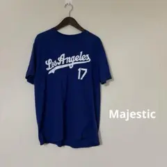 Majestic Tシャツ　ドジャース　OHTANI ブルー サイズXL