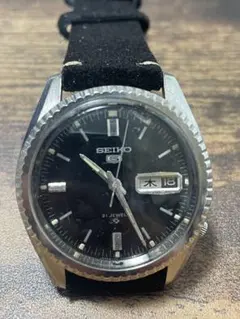 SEIKO5 6119-8030 稼働品 ブラックのサムネイル