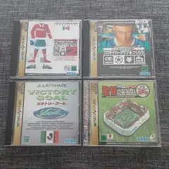 セガサターン　サッカーゲームソフト　4本セット