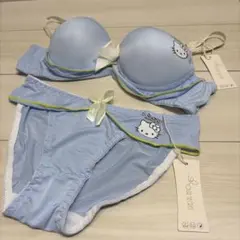 ハローキティ ブラジャーショーツセット ライトブルー　C/85