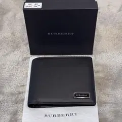 新品　BURBERRY バーバリー　2つ折り財布　ロゴプレート　ノバチェック