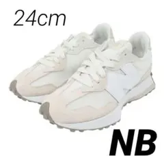 新品　ニューバランス　U327 LNA D ベージュ　ホワイト 24cm