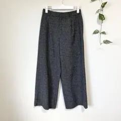 【美品】【LAUTREAMONT】ロートレアモン　ストライプ柄ワイドパンツ