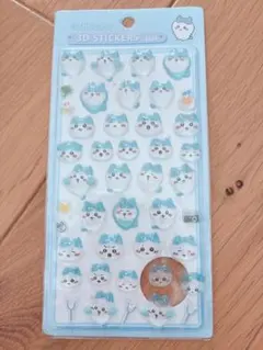 ちいかわ　ハチワレ　ボンボンドロップシール　3Dシール