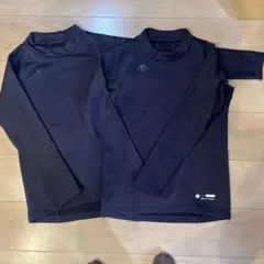 DESCENTE アンダーシャツ 150 ネイビー 2枚セット　裏起毛　冬