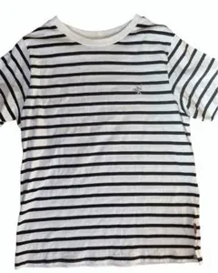 ストライプ 半袖Tシャツ レディース ラフ