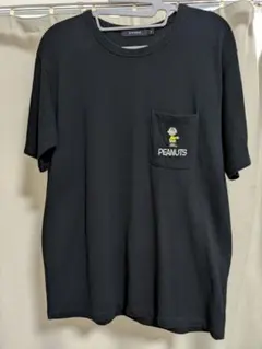 RAGEBLUE×PEANUTS ポケットTシャツ ブラック S