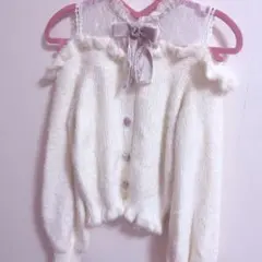 LIZLISA☆オフショルニット☆ホワイト