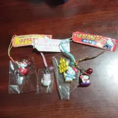 ハローキティ 根付け 4つまとめ売り