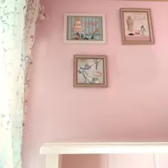 3点セット●アート●ウォール●フレーム●額●女の子●部屋