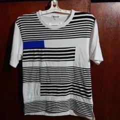 VOGUISH/ボーギッシュ メンズ Tシャツ ホワイト ボーダー Mのサムネイル
